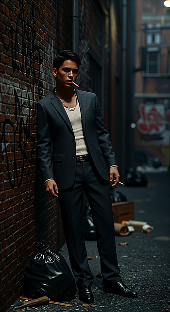 Urban Gangster Vibes: Dark , urban, suit HD phone wallpaper
