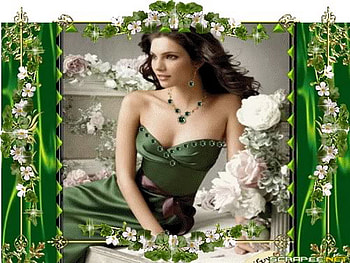 lady, fashion, wedding, green, flower HD wallpaper