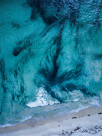 Nature, Sea, Waves, View From Above, Shore, Bank, Ocean, Surf, Australia HD phone wallpaper