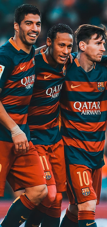 Lionel Messi and Luis Suarez, Neymar HD phone wallpaper