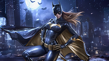 Batgirl Fiery, batgirl, superheroes, artwork, digital-art, ai HD wallpaper