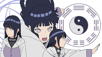 Hinata , Hyuuga clan theme, Naruto anime character, Serene anime scene HD wallpaper