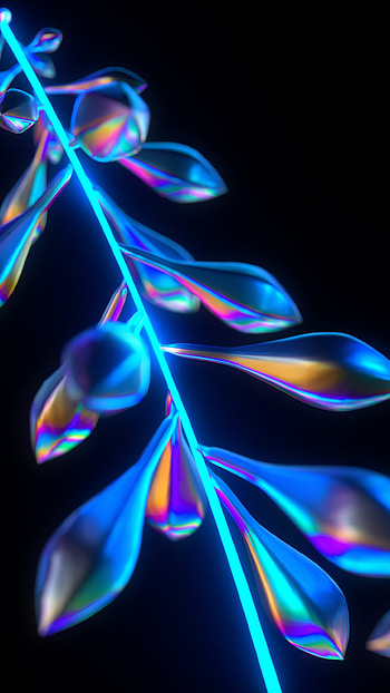 Leaves, Glow in the Dark HD phone wallpaper