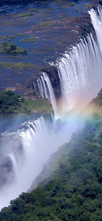 Victoria Falls, Breathtaking wonder, Zambia's pride, Travel destination HD phone wallpaper