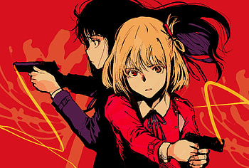 Chisato Nishikigi & Takina Inoue, Takina Inoue, Chisato Nishikigi, Anime, Lycoris Recoil HD wallpaper
