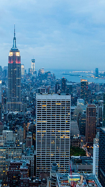New York City Blue Dusk Android ... HD phone wallpaper