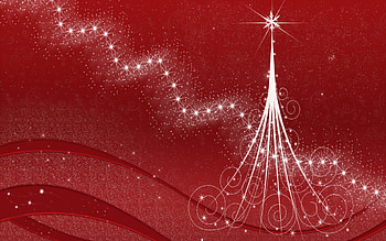 *❖❀star @ christmas tree ❀ღ*, star, holiday, christmas, red, tree HD wallpaper