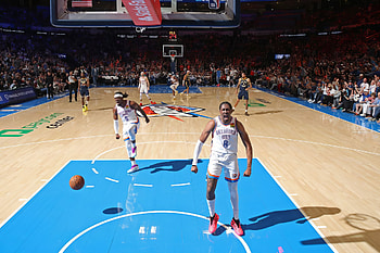 Jalen Williams NBA Finals – Oklahoma City Thunder Basketball Action, basketball, NBA, NBA Finals, Oklahoma City Thunder HD wallpaper