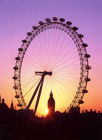 London Eye, Famous ferris wheel, Panoramic view, Iconic landmark HD phone wallpaper
