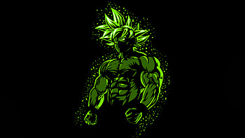 Goku Power Awakens, goku, anime, artwork, artist, art, digital-art, dark, black HD wallpaper