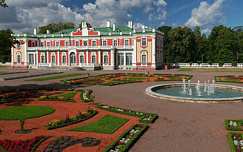 Palace in Kadriorg, Estonia, museum, palace, fountain, garden, Estonia HD wallpaper