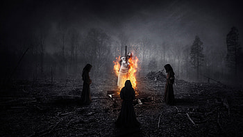 pics best christian night horror fire myth satan girl fantasy witch quality HD wallpaper