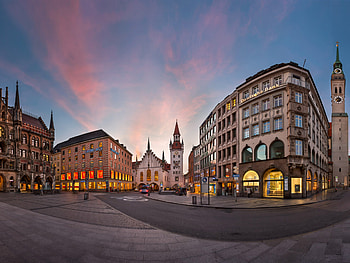 Marienplatz in Munich, City HD wallpaper