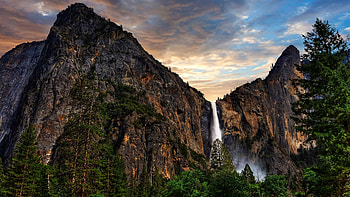 Bridalveil Fall, Yosemite National Park HD wallpaper