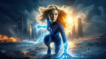 Sue Storm As Invisible Woman, the-fantastic-four, fantastic-four, artwork, digital-art, art, superheroes, invisible-woman, ai, deviantart HD wallpaper