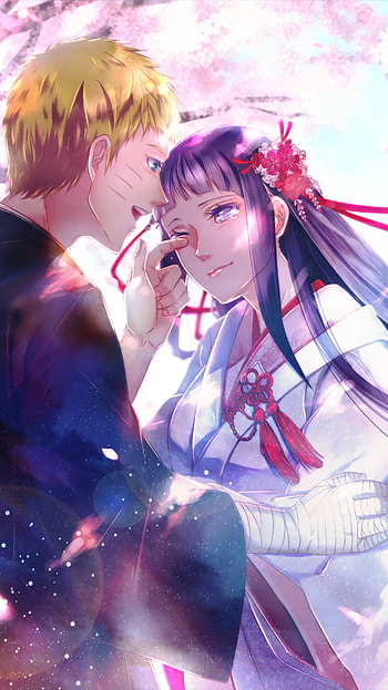 Naruto & Hinata’s Sakura Serenity – Anime Romance , Hinata Hyuga, Naruto Uzumaki, Anime, Naruto HD phone wallpaper