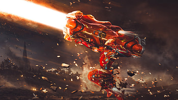 Iron Man Proton Cannon , iron-man, superheroes, artwork, artist, behance HD wallpaper