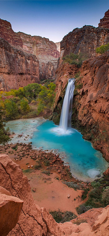 Havasu Falls, Geology HD phone wallpaper