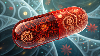Red Pill: A Stunning Ultra Experience, red pill, capsule, medicine, Abstract, gears HD wallpaper