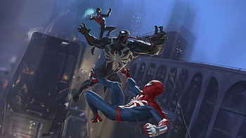 Marvels Spider Man 2 Game Game, spiderman-2, spider-man-2, spiderman, venom, superheroes, ps5-games, ps-games, 2023-games, games, artwork, artist, digital-art, behance HD wallpaper