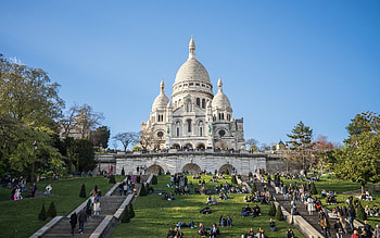 Basilica in Paris, France, France, basilica, Montmartre, Paris, church HD wallpaper