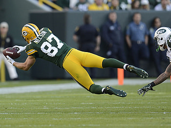 Jordy Nelson, Packers vs Jets, NFL showdown, Green Bay triumph HD wallpaper