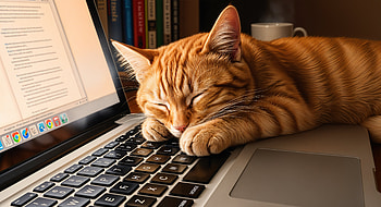 — Sleepy Ginger Cat on Keyboard, Cat, Tabby Cat HD wallpaper