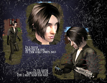 Goth Hunter, sci-fi, fantasy, hunter, men, goths, boys HD wallpaper