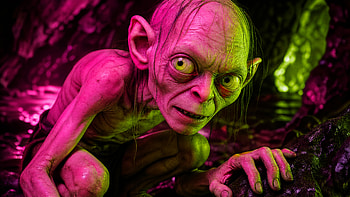 Gollum — The Precious Cave Stare, Monster HD wallpaper