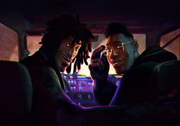 Beyond the Spider-Verse — Midnight Ride, Movie, Spider-Man: Beyond The Spider-Verse, Car, Friends HD wallpaper