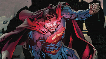 Superman Red Eye Alert, superman, superheroes, artwork HD wallpaper