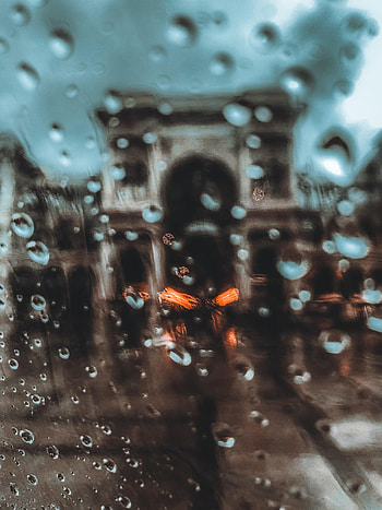Drops, Silhouette, Miscellanea, Miscellaneous, Blur, Smooth, Bridge HD phone wallpaper