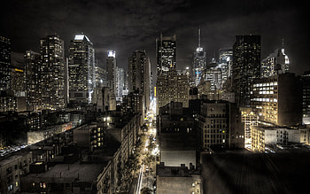 Cities, Night, View From Above, r, New York, United States Of America HD wallpaper