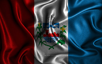 Alagoas flag, , silk wavy flags, brazilian states, Day of Alagoas, fabric flags, Flag of Alagoas, 3D art, Alagoas, South America, States of Brazil, Alagoas 3D flag, Brazil HD wallpaper