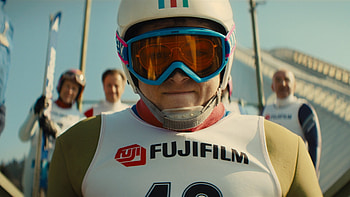 Eddie the Eagle, Inspiring sports biopic, Taron Egerton, Hugh Jackman HD wallpaper