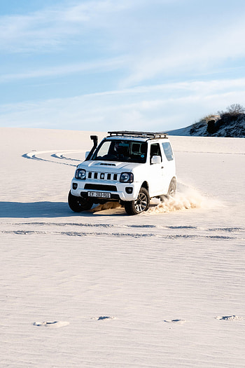 Sand, Desert, Suzuki, Cars, Suv, Suzuki Jimny HD phone wallpaper