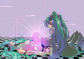Life Saver?, miku, vocaloid, miku append, heads HD wallpaper