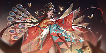 Fantasy girl, girl, fantasy, red, sensen01 HD wallpaper