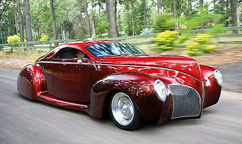 1939 Lincoln Zephyr, custom, car, red, lincoln, zephyr HD wallpaper