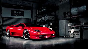 Auto, Lamborghini, Cars, Garage HD wallpaper