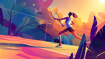 Tennis Court Action: for Sports Enthusiasts, tennis, tennis court, tennis ball, exercise HD wallpaper