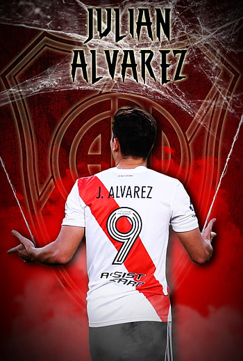 Julian Alvarez - River, red, flash graphy HD phone wallpaper