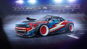 Drift Gun , drifting-cars, cars, artist, artwork, digital-art, artstation HD wallpaper