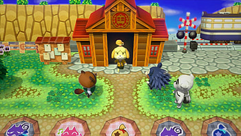 ... Mabel, Reese, Cyrus, Tom Nook, K.K. Slider, Isabelle, Mabel, Lottie and Digby – When you land on a space, a micro-episode of Animal Crossing happens HD wallpaper