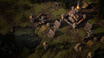 Age of Darkness: Final Stand – Medieval Base Night Scene, video game, Age of Darkness: Final Stand HD wallpaper