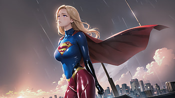 Supergirl Skyward Hero, supergirl, superheroes, artwork, digital-art, ai HD wallpaper