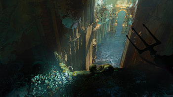 Enchanted Fantasy Temple, fantasy, temple HD wallpaper