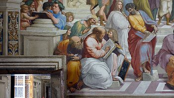 Raphael, Pythagoras, School of Athens, Art historian HD wallpaper