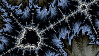 Trippy Psychedelic Fractal, trippy, psychedelic, trance, blue, black, Abstract, fractal, abstract blue, abstract black HD wallpaper