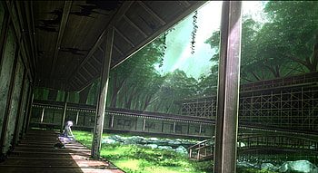 Building, Anime, Landscape, Sunny, Tree HD wallpaper